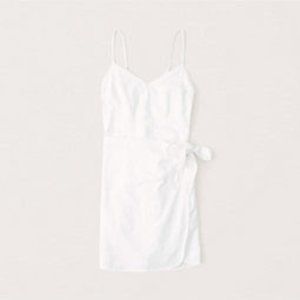 NWT Abercrombie White Wrap Mini Dress
